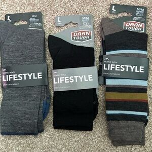 Darn Tough Crew Socks - Gray, Black, Multicolor